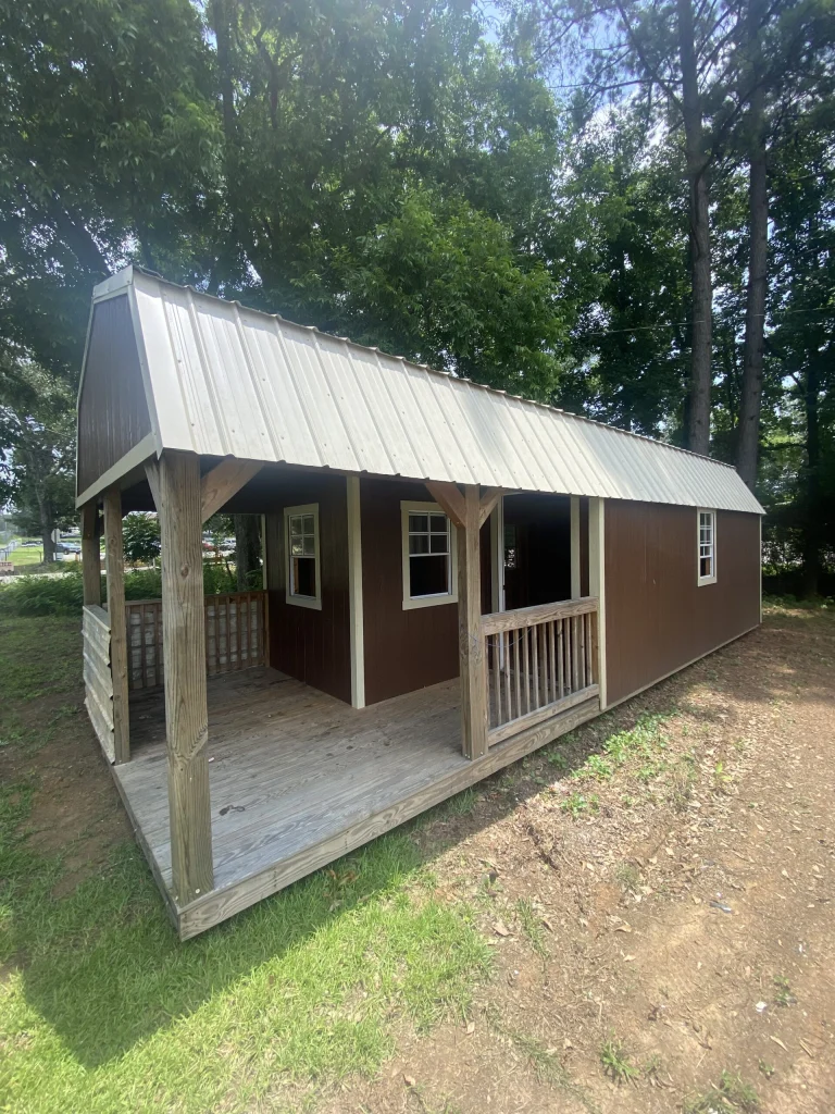 12×32 Premier Lofted Barn Cabin, Monticello lot used