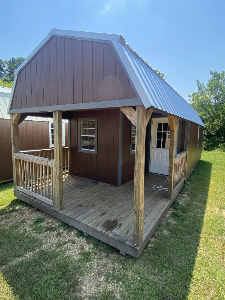 12X32 Premier Lofted Barn Cabin, Eldorado Lot Used