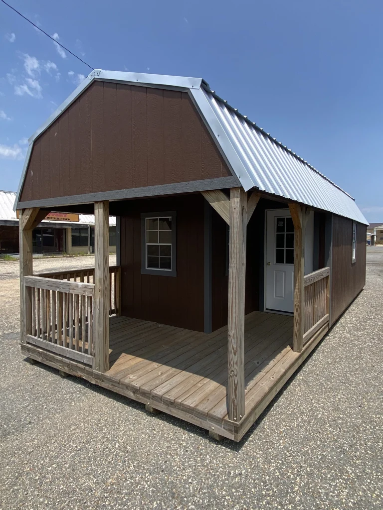 12X32 PREMIER LOFTED BARN CABIN, DUMAS LOT USED