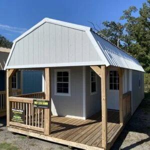 12X32 PREMIER LOFTED BARN CABIN, PINE BLUFF